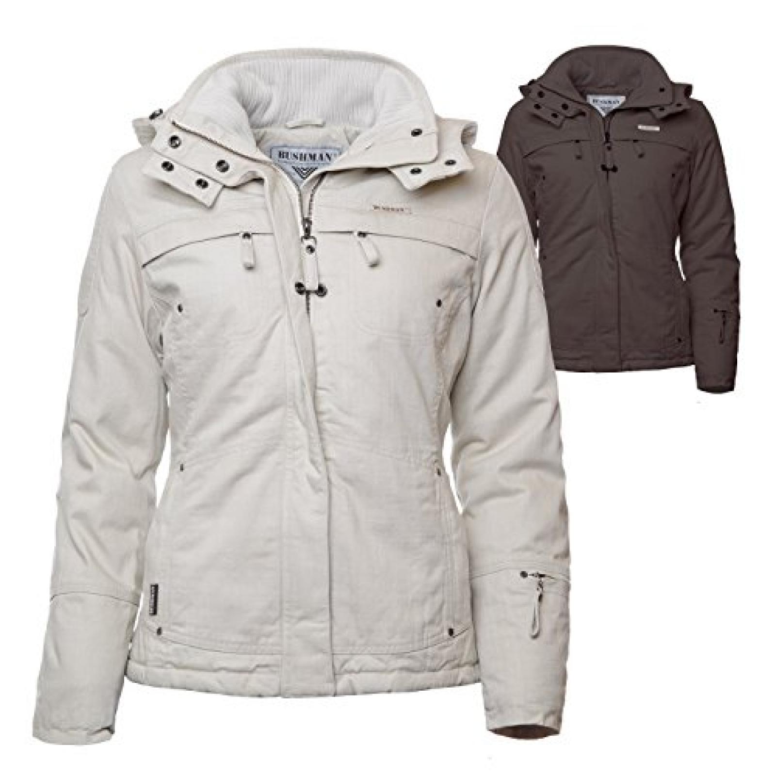 BUSHMAN Damen Jacke "ARIEL" 422023 Herbst, Winter, Kapuze, Fleece, F&uuml;tterung, Outdoor, &Uuml;bergangsjacke, robust, Baumwolle, Reise 